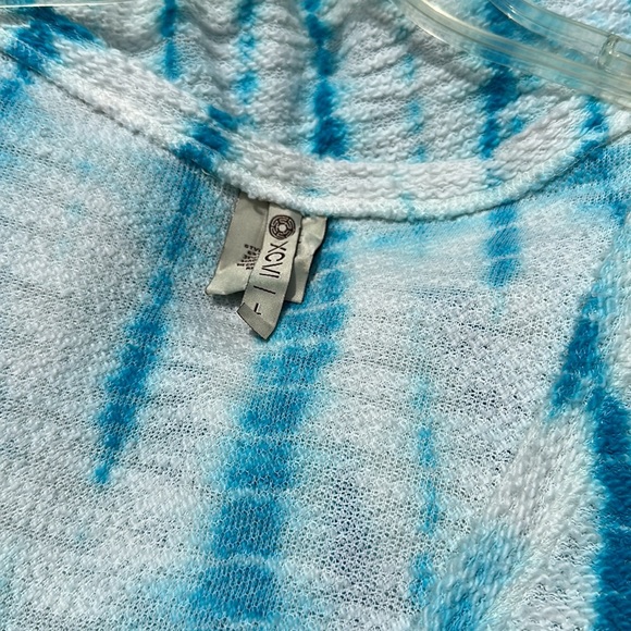 XCVI SWIMSUIT cover/tunic size large blue & white - Picture 6 of 7